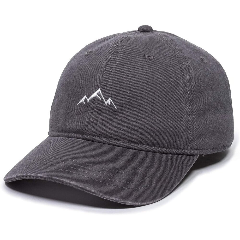 Men's Lghtweight Comfortable Cotton Baseball Adult Mountain Dad Gray Hat Cap